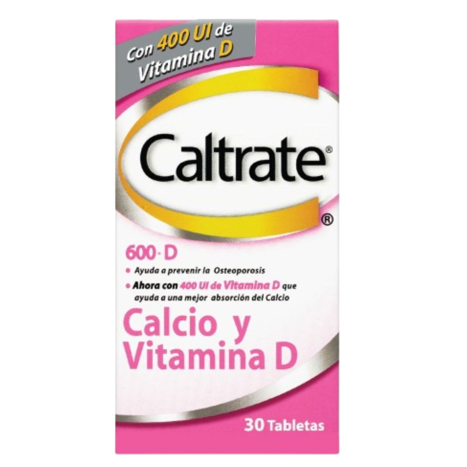 7702132010102 Caltrate 600 + D Calcio y Vitamina D X30 Tabs - Image 1