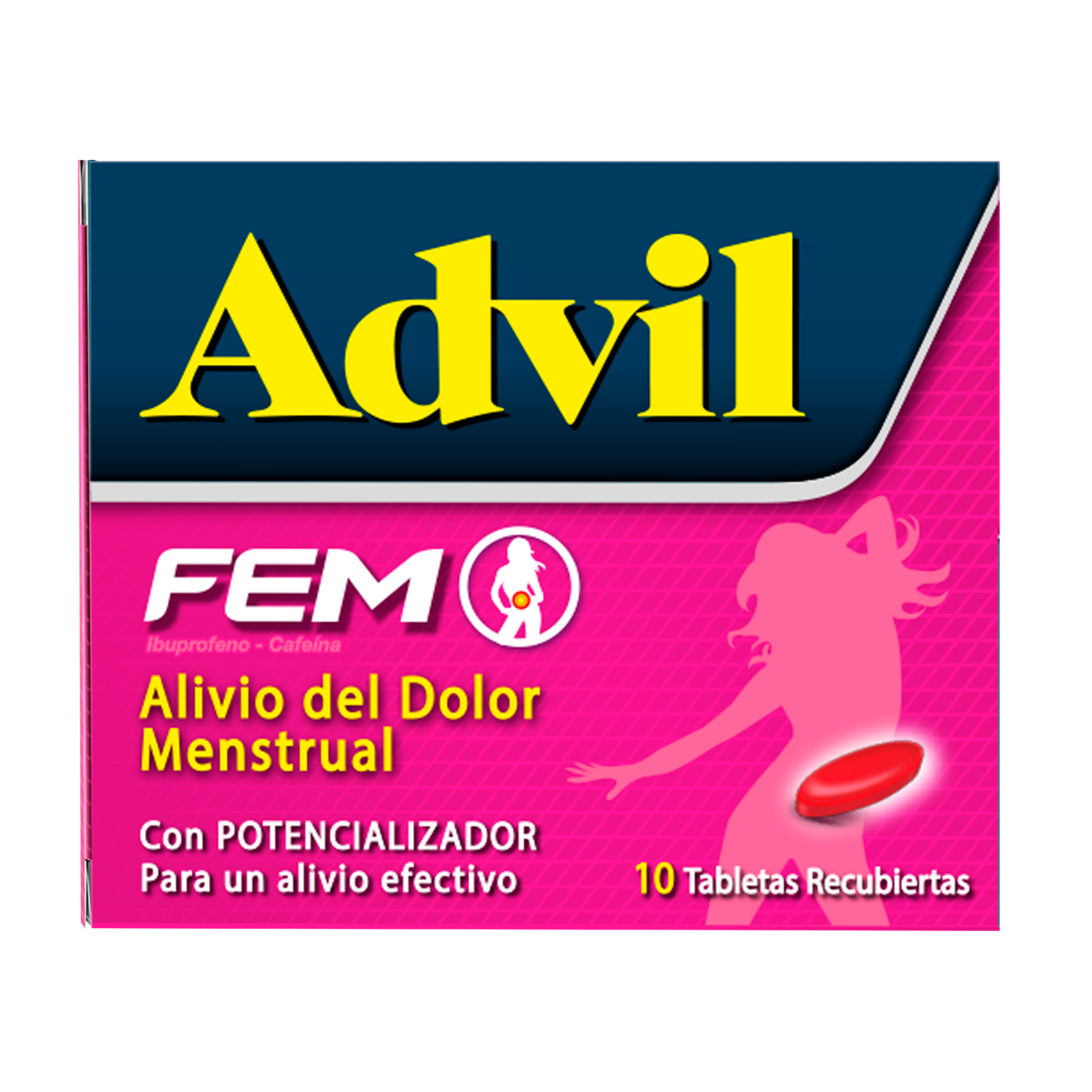 7702132011406 Advil Fem Alivio De Fuertes Cólicos Menstruales Ibuprofeno X 10 Caps - Image 1