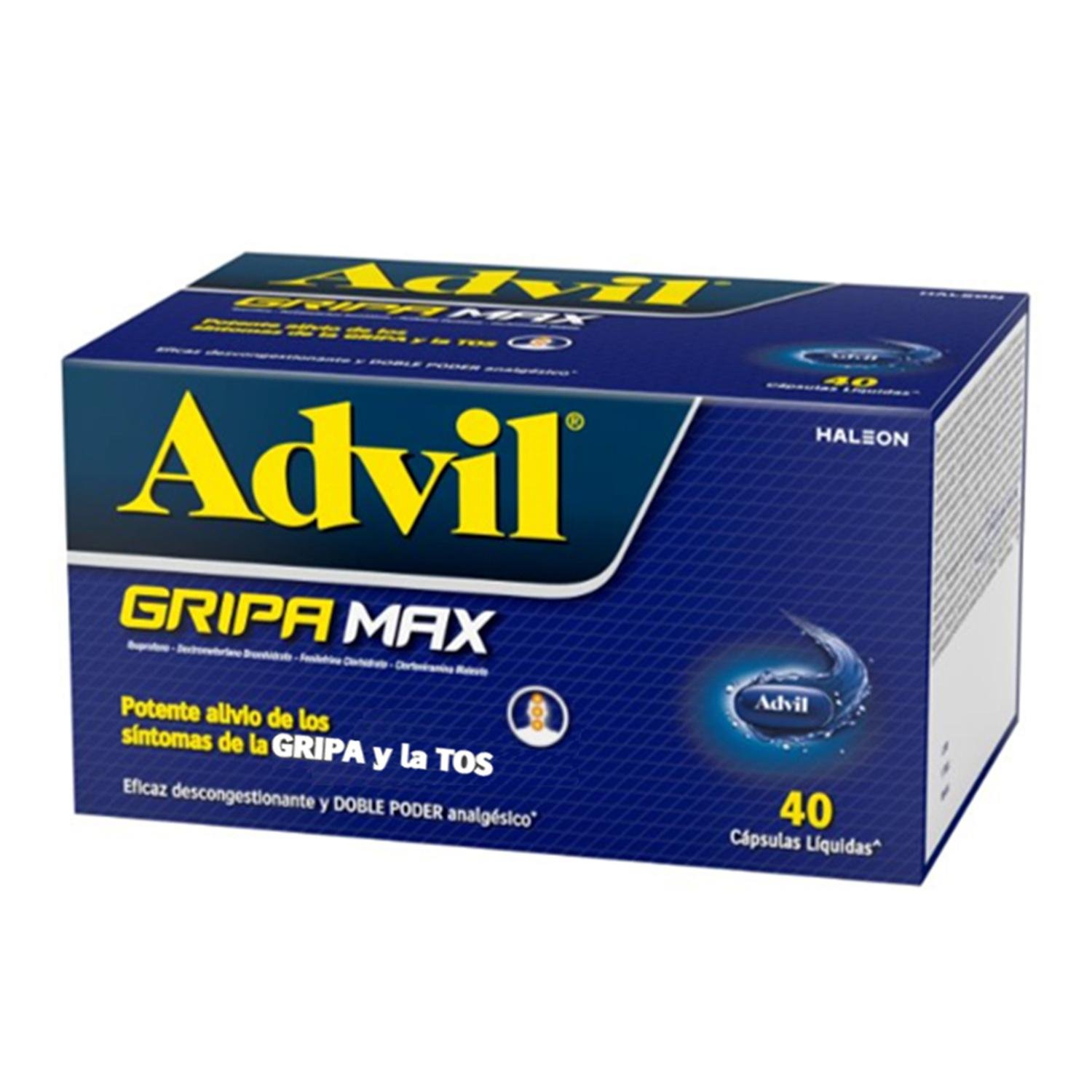 63101156 Advil Gripa Max Gelcap 400Mg X 40 Maq - Image 1