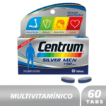 Centrum Silver Men para hombres mayores de 50 años x 60 tabs - Image 2